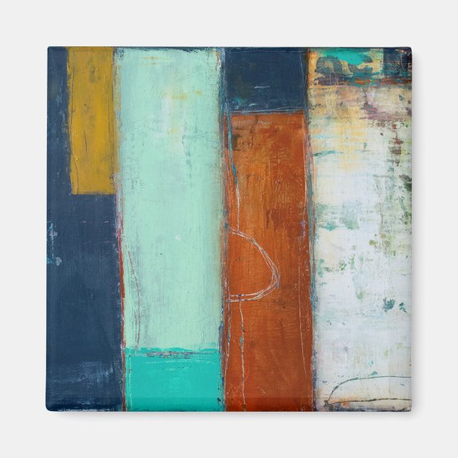 Abstract Rectangles Magnet (Front)