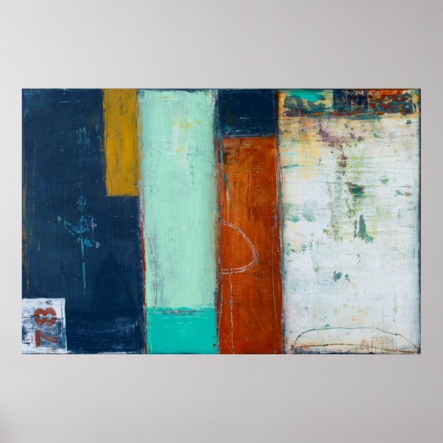 Abstract Rectangles Poster (Front)