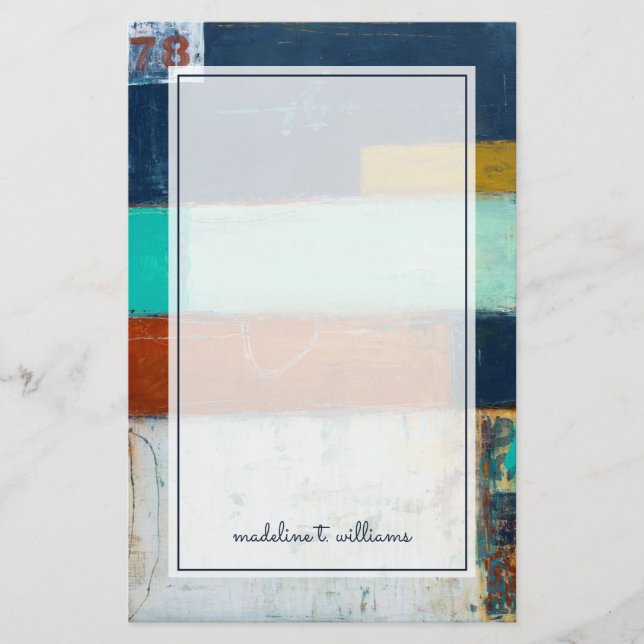Abstract Rectangles Stationery (Front)
