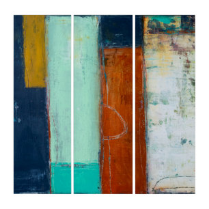 Abstract Rectangles Triptych