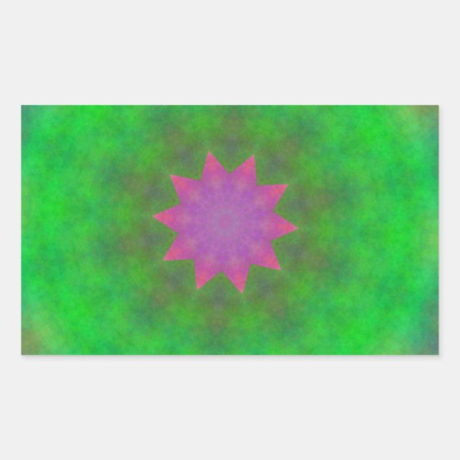 Abstract Rectangular Sticker (Front)