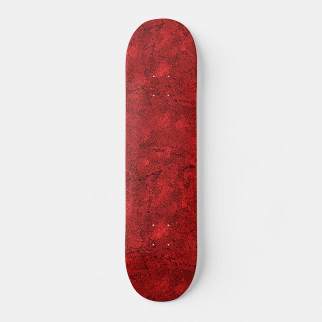 Abstract Red Background Skateboard (Front)