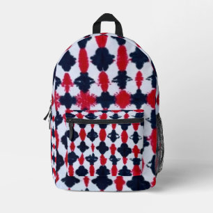 Abstract Red Black Modern Backpack