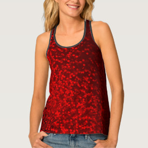 Abstract red black tank top