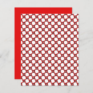 Abstract Red, Black White Graphic Scrapbook Paper