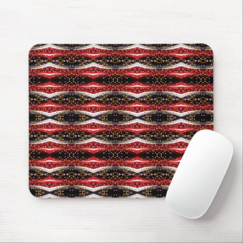 Abstract Red Black White  Mouse Pad Mouse Pad