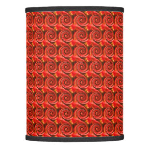 Abstract Red Black Yellow Swirls Lamp Shade