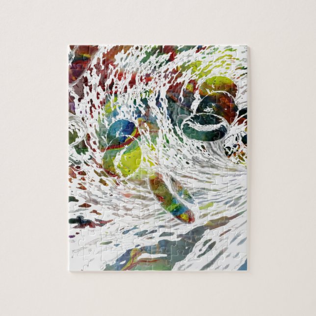 Abstract Red Blood Cells Medical Gifts Jigsaw Puzzle (Vertical)