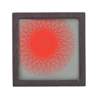 abstract red bursting color gift box