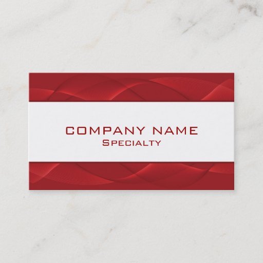 Customizable Abstract red Business Cards