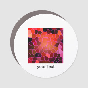 Abstract Red Car Magnet