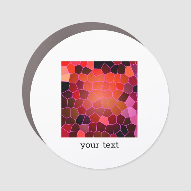 Abstract Red Car Magnet (Front)