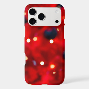 Abstract Red Christmas Bokeh Background iPhone 17 Pro Max Case