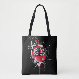 Abstract Red Daruma Tote Bag