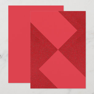 Abstract Red Diamond Flat Card – Customizable