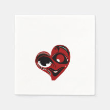 Abstract, red heart 