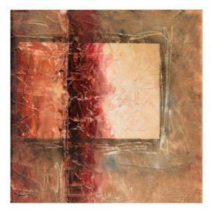 Abstract Red Landscape Acrylic Print