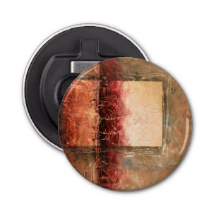 Abstract Red Landscape Bottle Opener