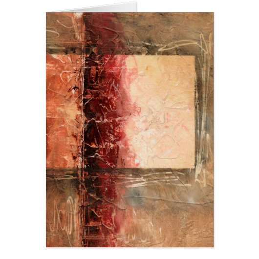 Abstract Red Landscape Cards (Front)