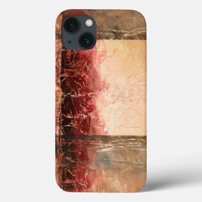 Abstract Red Landscape Case-Mate iPhone Case (Back)