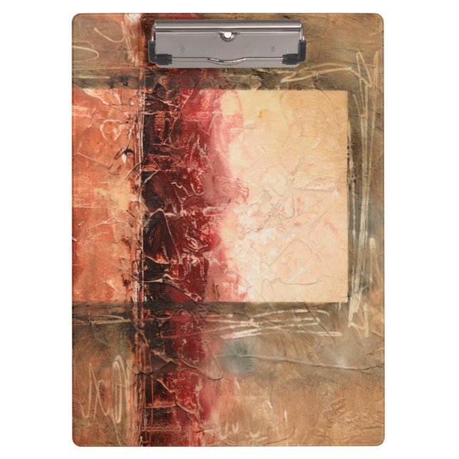 Abstract Red Landscape Clipboard (Front)