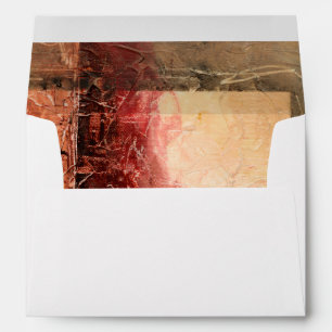 Abstract Red Landscape Envelope