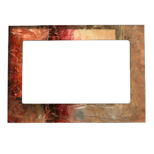 Abstract Red Landscape Magnetic Frame