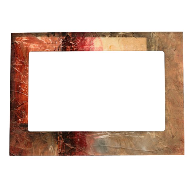 Abstract Red Landscape Magnetic Frame (Front)