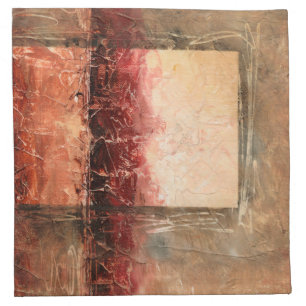 Abstract Red Landscape Napkin