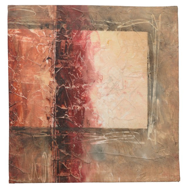 Abstract Red Landscape Napkin (Front)