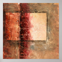 Abstract Red Landscape