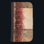 Abstract Red Landscape Phone Wallet<br><div class="desc">Ethan Harper painted this stunning abstract red landscape. A rectangular inset creates a lighter portion of the piece. A very sanguine piece,  order your copy today!</div>