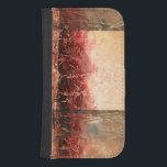 Abstract Red Landscape Phone Wallet<br><div class="desc">Ethan Harper painted this stunning abstract red landscape. A rectangular inset creates a lighter portion of the piece. A very sanguine piece,  order your copy today!</div>