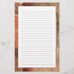 Abstract Red Landscape Stationery