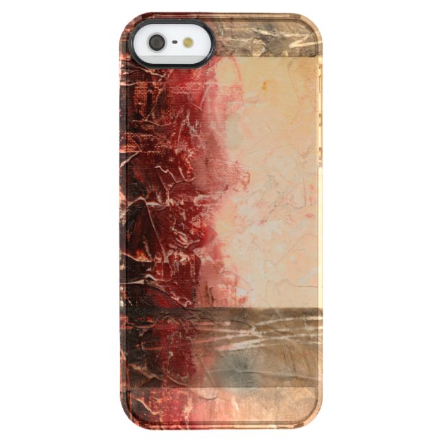 Abstract Red Landscape Uncommon iPhone Case (Back)