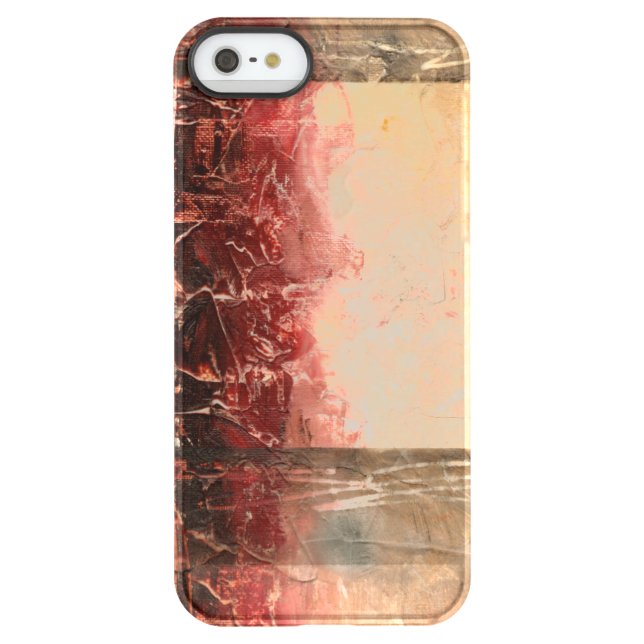 Abstract Red Landscape Uncommon iPhone Case (Back)