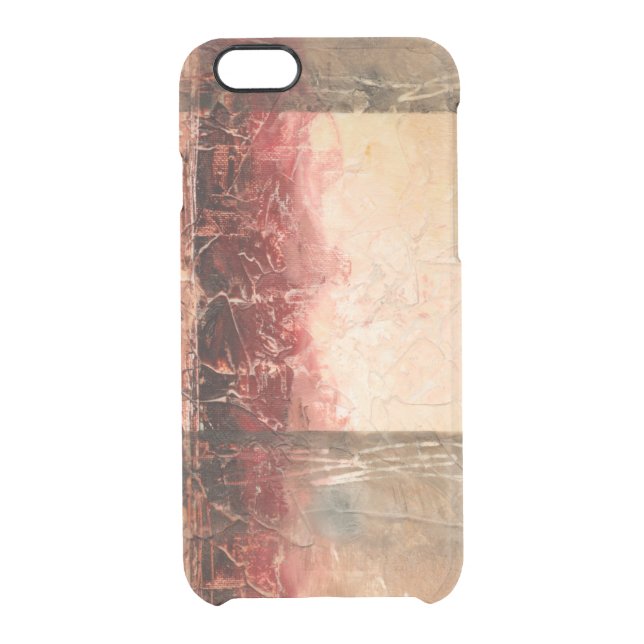 Abstract Red Landscape Uncommon iPhone Case (Back)