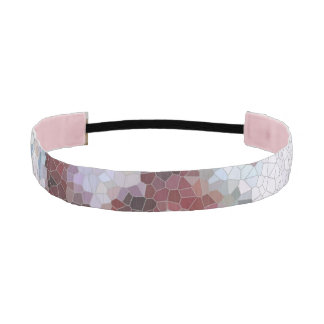 Abstract Red, Lavender, Blue and Violet Mosaic Athletic Headband