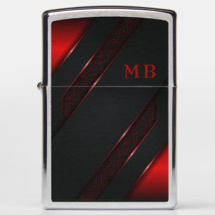 Abstract Red Mix 26 - Customize Zippo Lighter