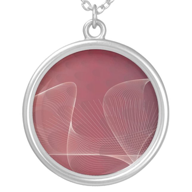 abstract red necklace (Front)