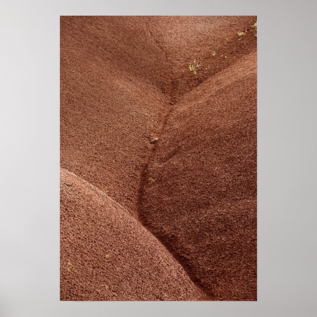 Abstract Red Painted Hills Oregon Poster (Front)