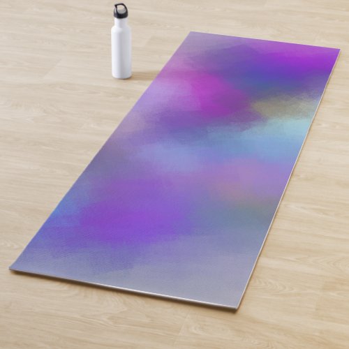 Abstract Red Pink Blue Purple Yellow Green Yoga Mat