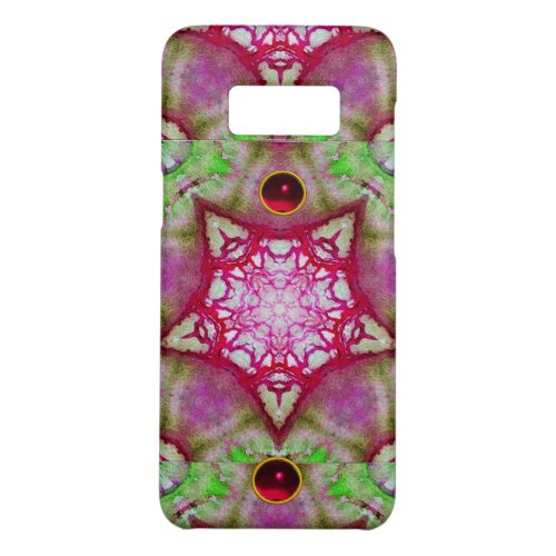 ABSTRACT RED PINK PURPLE FUCHSIA STARS WITH GEMS Case_Mate SAMSUNG GALAXY S8 CASE