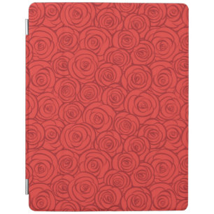 Abstract Red Roses Background iPad Smart Cover