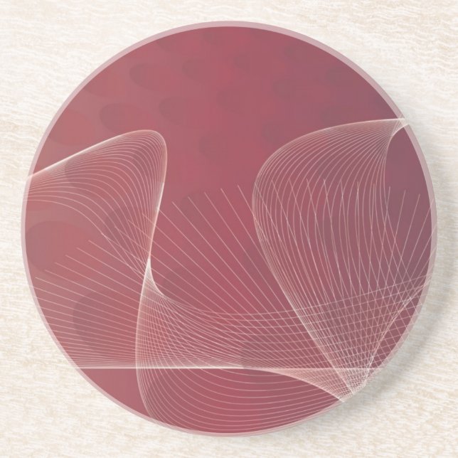 abstract red sandstone coaster (Front)