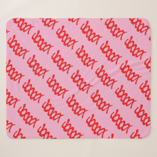 Abstract Red Spiral Road on Black Background Sherpa Blanket