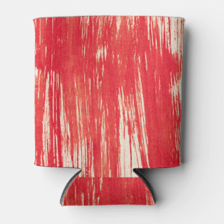 Abstract Red: Watercolor Background. Can Cooler