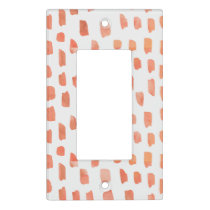 Abstract Red Watercolor Pattern Baby Nursery Light Switch Cover