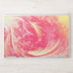 Abstract Red Yellow Dandelions & fireflies  HP Laptop Skin