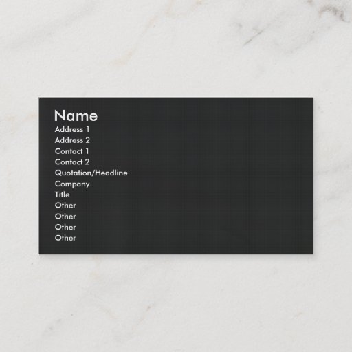 Customizable Abstract Reflection in metalized Mylar film Business Cards